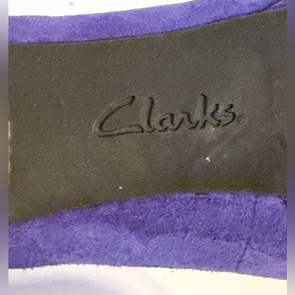 Clark’s Elegant Blue Indigo Suede Women's Heels Sz 8.5 - Picture 5 of 8